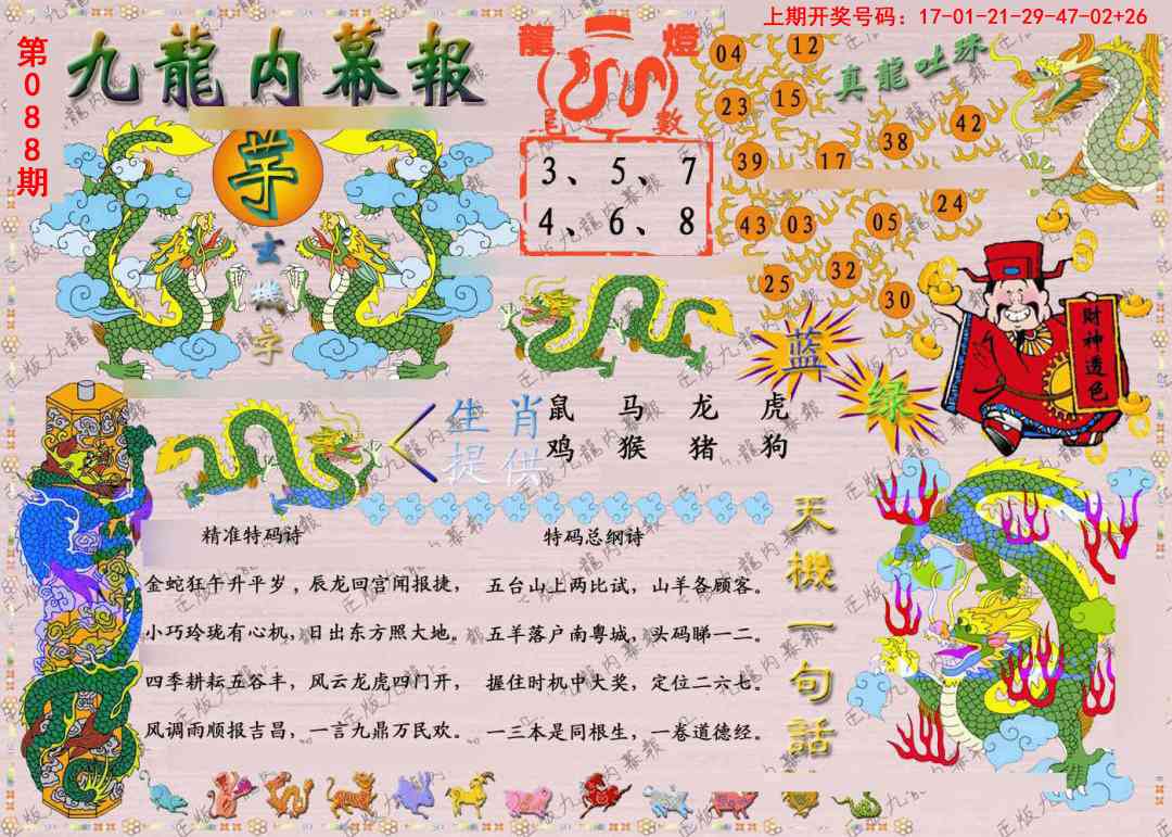 088期正版九龙内幕报[图]